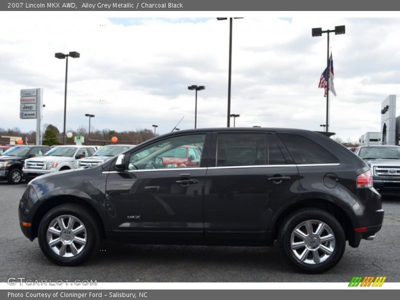 Alloy Grey Metallic / Charcoal Black 2007 Lincoln MKX AWD