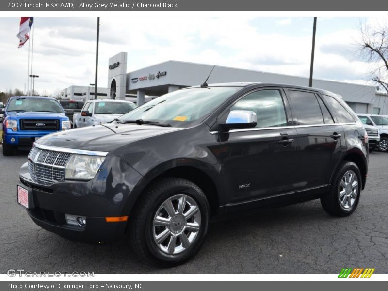 Alloy Grey Metallic / Charcoal Black 2007 Lincoln MKX AWD