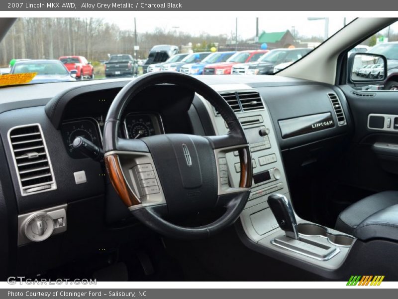 Alloy Grey Metallic / Charcoal Black 2007 Lincoln MKX AWD