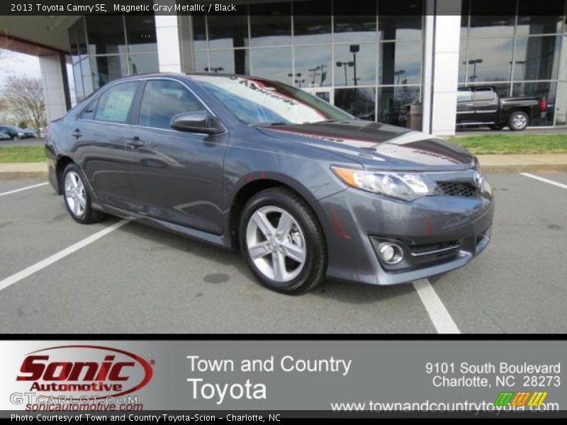 Magnetic Gray Metallic / Black 2013 Toyota Camry SE