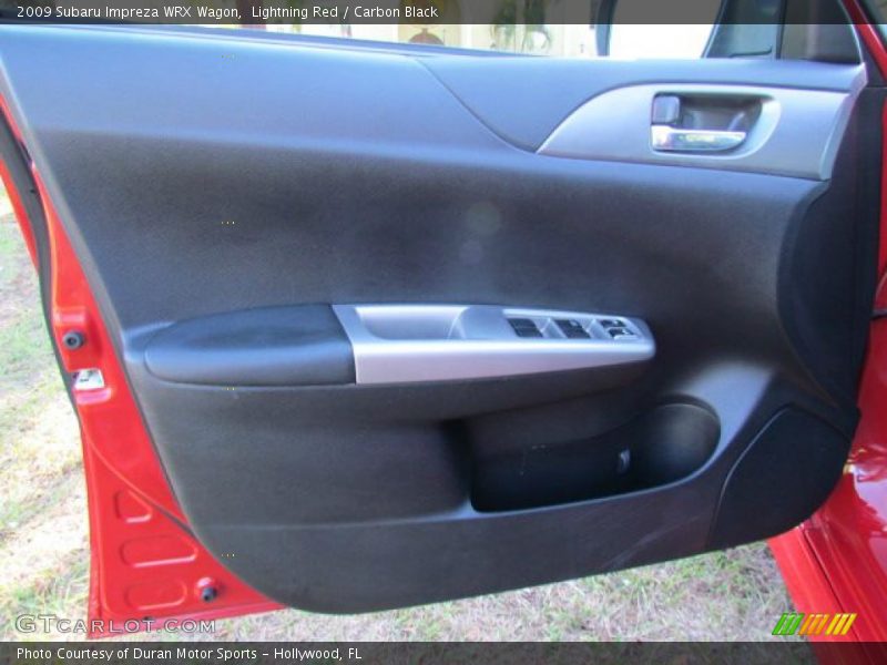 Lightning Red / Carbon Black 2009 Subaru Impreza WRX Wagon