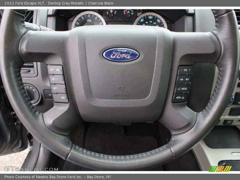 Sterling Grey Metallic / Charcoal Black 2011 Ford Escape XLT