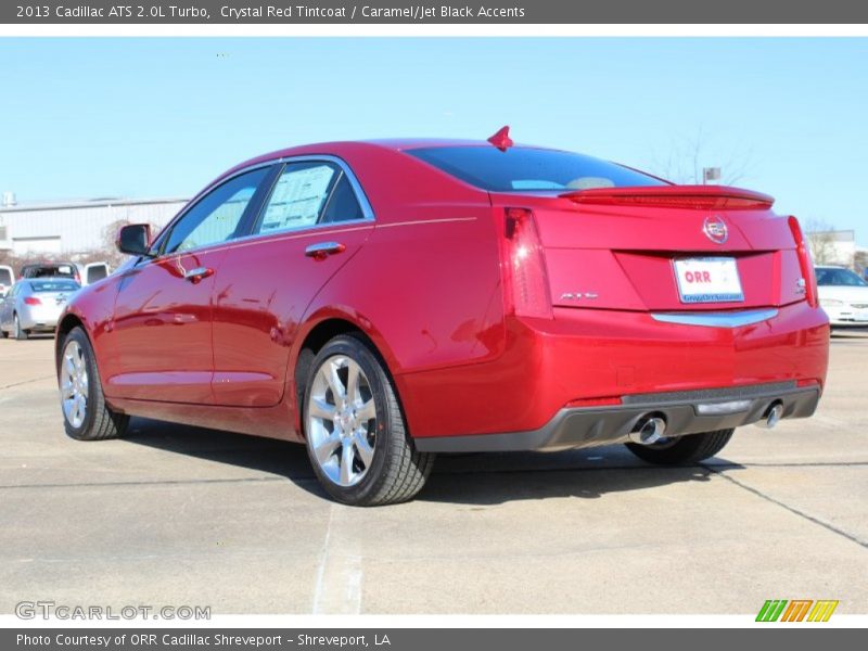 Crystal Red Tintcoat / Caramel/Jet Black Accents 2013 Cadillac ATS 2.0L Turbo