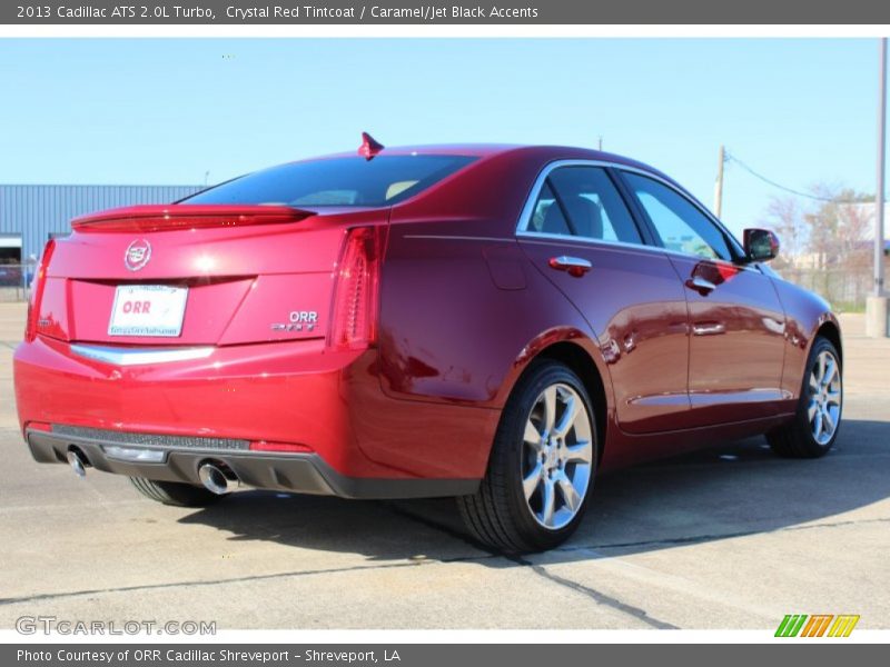 Crystal Red Tintcoat / Caramel/Jet Black Accents 2013 Cadillac ATS 2.0L Turbo