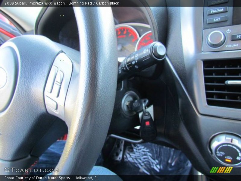 Lightning Red / Carbon Black 2009 Subaru Impreza WRX Wagon