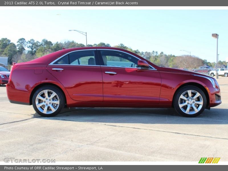 Crystal Red Tintcoat / Caramel/Jet Black Accents 2013 Cadillac ATS 2.0L Turbo