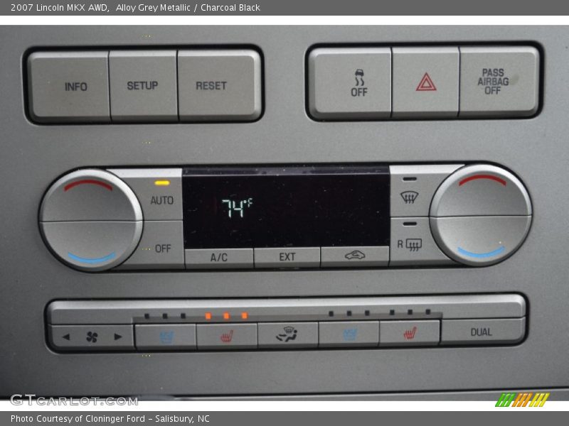 Alloy Grey Metallic / Charcoal Black 2007 Lincoln MKX AWD