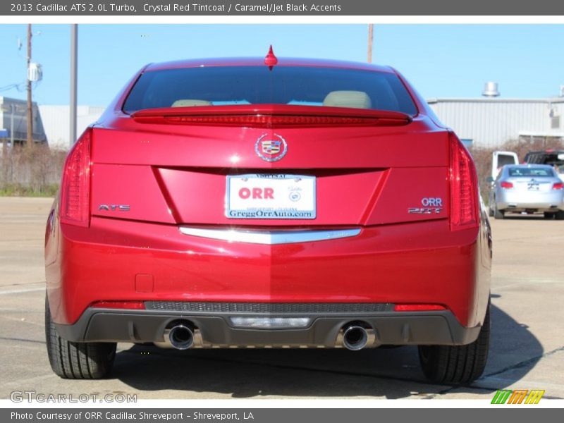 Crystal Red Tintcoat / Caramel/Jet Black Accents 2013 Cadillac ATS 2.0L Turbo