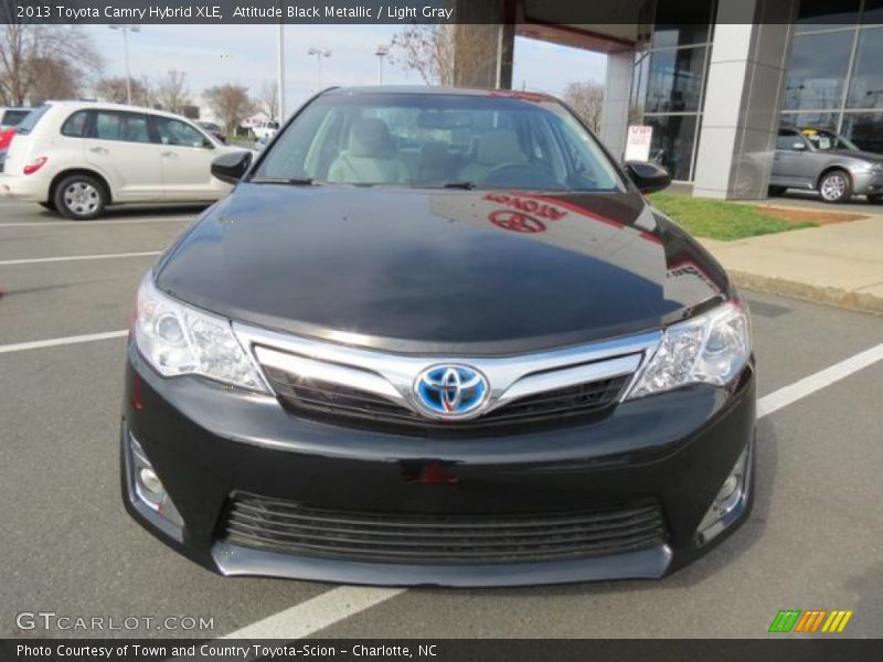 Attitude Black Metallic / Light Gray 2013 Toyota Camry Hybrid XLE