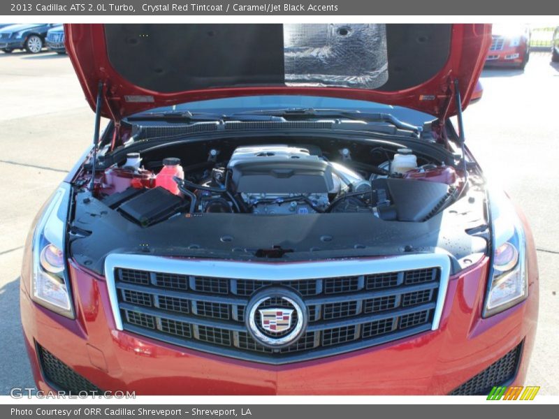 Crystal Red Tintcoat / Caramel/Jet Black Accents 2013 Cadillac ATS 2.0L Turbo