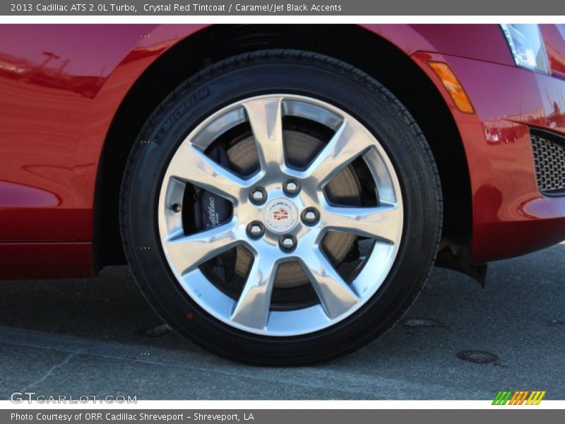 Crystal Red Tintcoat / Caramel/Jet Black Accents 2013 Cadillac ATS 2.0L Turbo