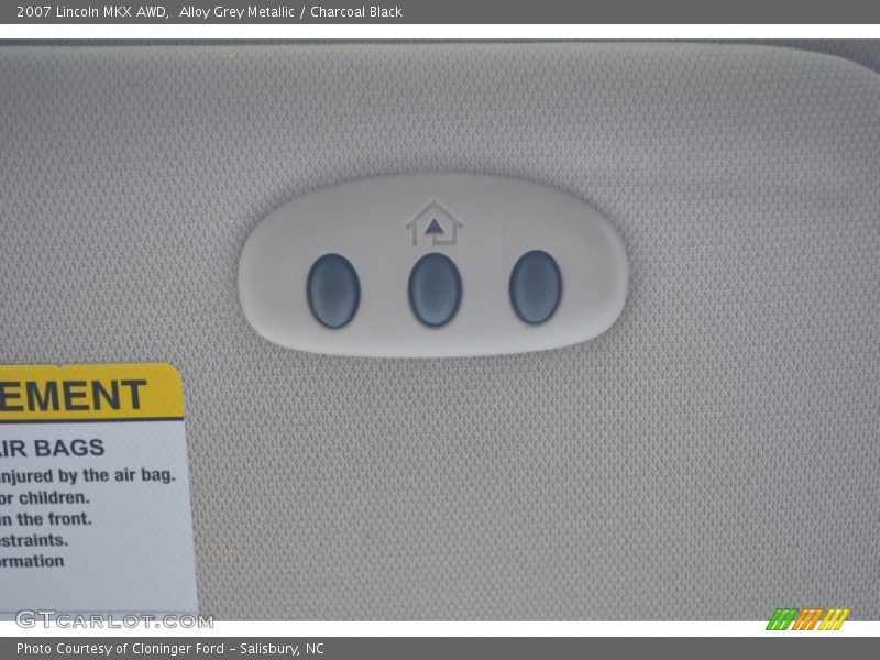 Alloy Grey Metallic / Charcoal Black 2007 Lincoln MKX AWD