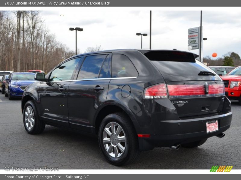 Alloy Grey Metallic / Charcoal Black 2007 Lincoln MKX AWD