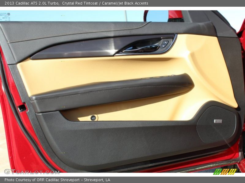 Crystal Red Tintcoat / Caramel/Jet Black Accents 2013 Cadillac ATS 2.0L Turbo