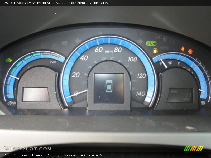 Attitude Black Metallic / Light Gray 2013 Toyota Camry Hybrid XLE