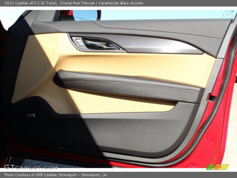 Crystal Red Tintcoat / Caramel/Jet Black Accents 2013 Cadillac ATS 2.0L Turbo