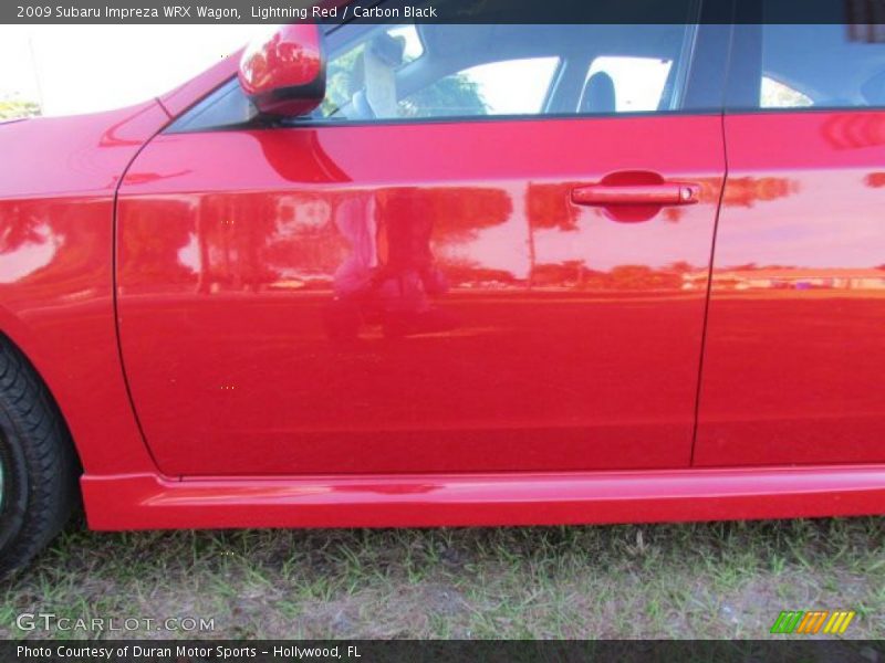 Lightning Red / Carbon Black 2009 Subaru Impreza WRX Wagon