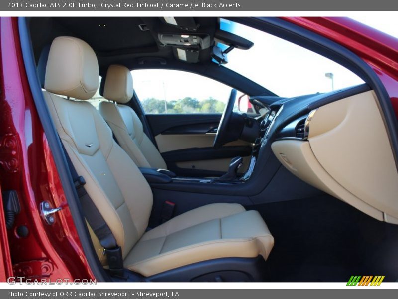 Crystal Red Tintcoat / Caramel/Jet Black Accents 2013 Cadillac ATS 2.0L Turbo