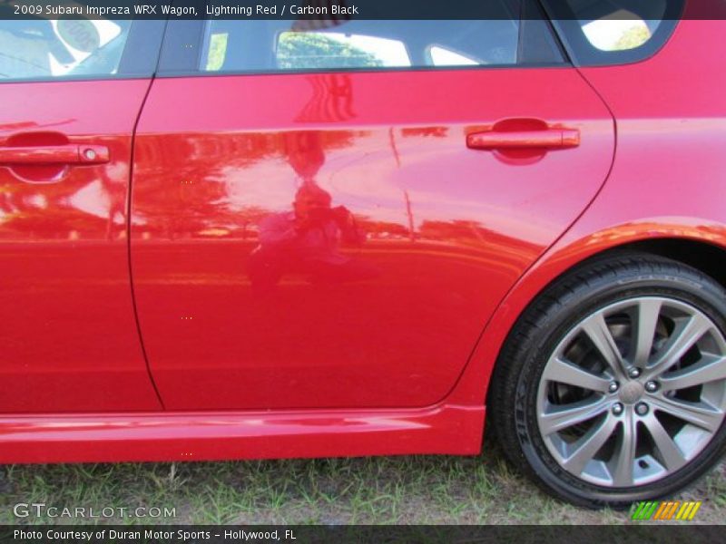 Lightning Red / Carbon Black 2009 Subaru Impreza WRX Wagon