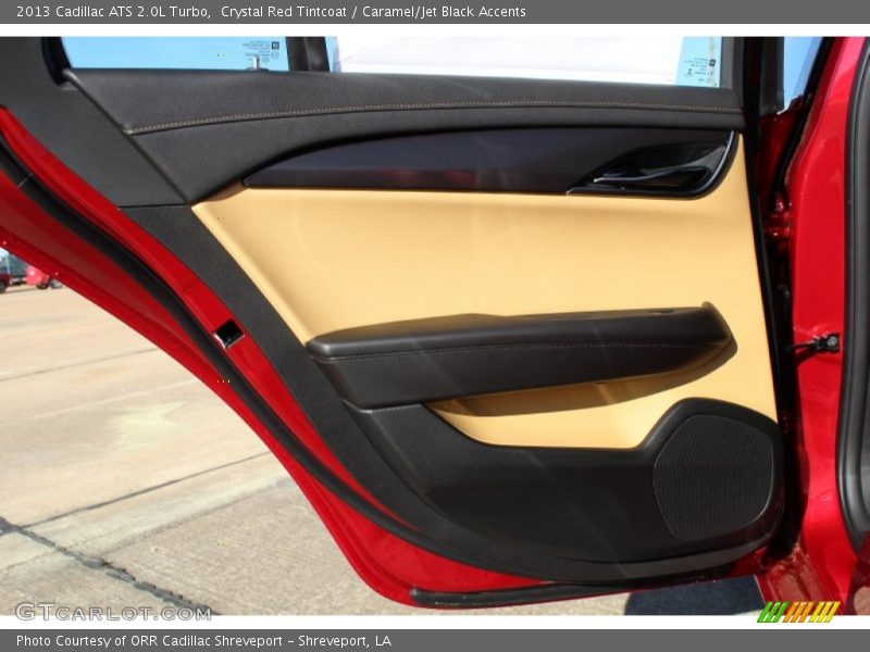 Crystal Red Tintcoat / Caramel/Jet Black Accents 2013 Cadillac ATS 2.0L Turbo