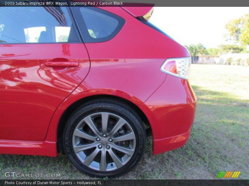 Lightning Red / Carbon Black 2009 Subaru Impreza WRX Wagon