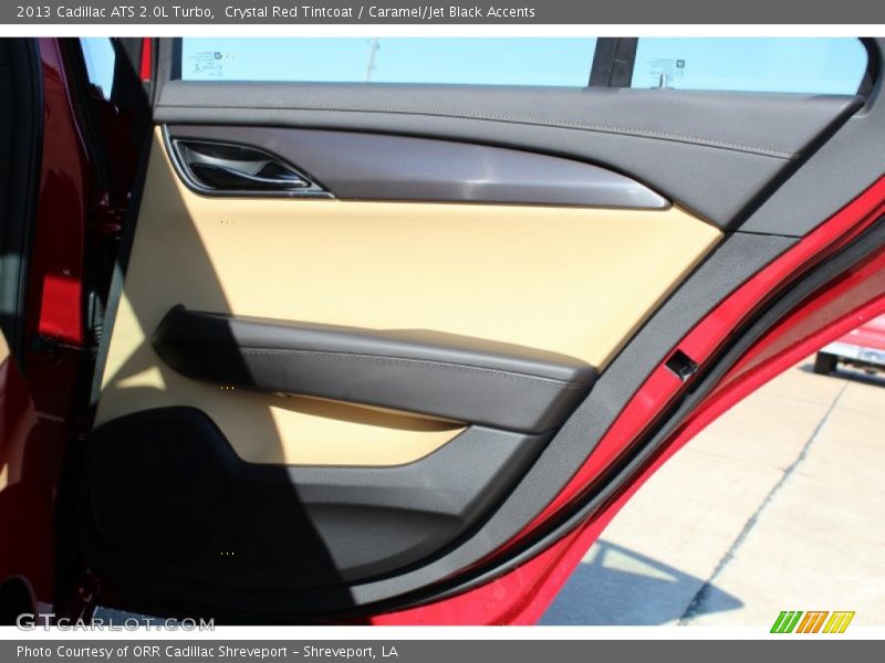 Crystal Red Tintcoat / Caramel/Jet Black Accents 2013 Cadillac ATS 2.0L Turbo