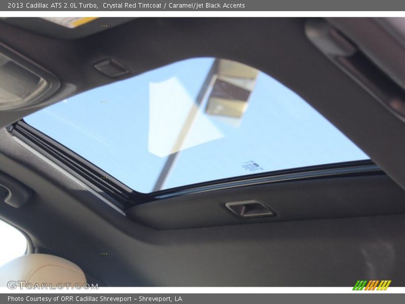 Crystal Red Tintcoat / Caramel/Jet Black Accents 2013 Cadillac ATS 2.0L Turbo