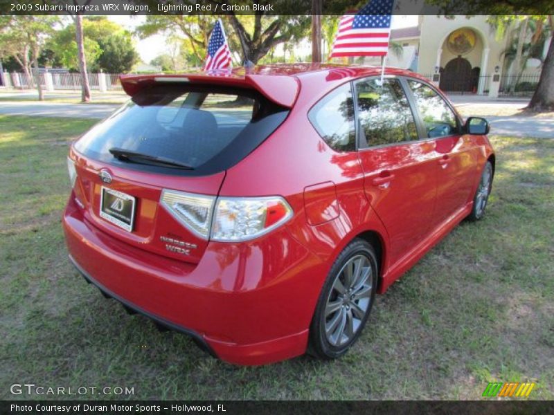 Lightning Red / Carbon Black 2009 Subaru Impreza WRX Wagon