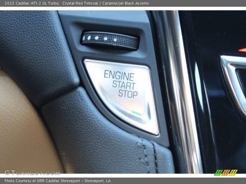 Crystal Red Tintcoat / Caramel/Jet Black Accents 2013 Cadillac ATS 2.0L Turbo