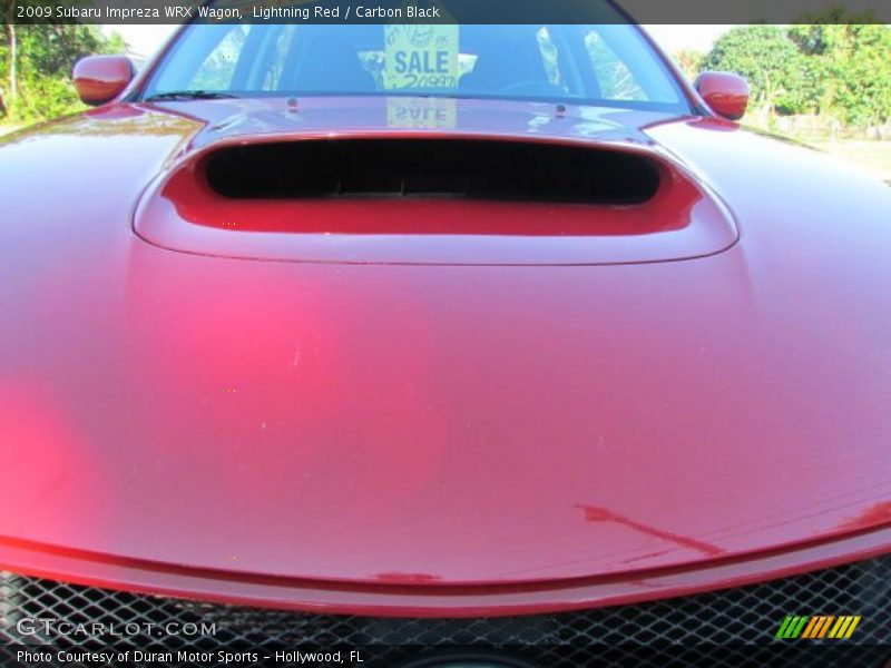 Lightning Red / Carbon Black 2009 Subaru Impreza WRX Wagon
