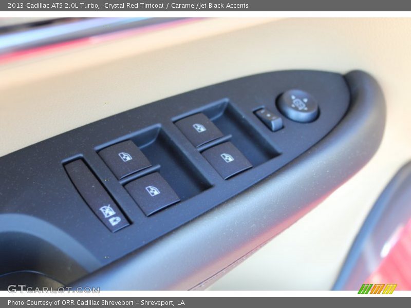 Crystal Red Tintcoat / Caramel/Jet Black Accents 2013 Cadillac ATS 2.0L Turbo