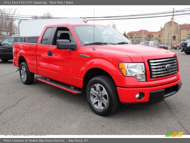 Race Red / Black 2011 Ford F150 STX SuperCab