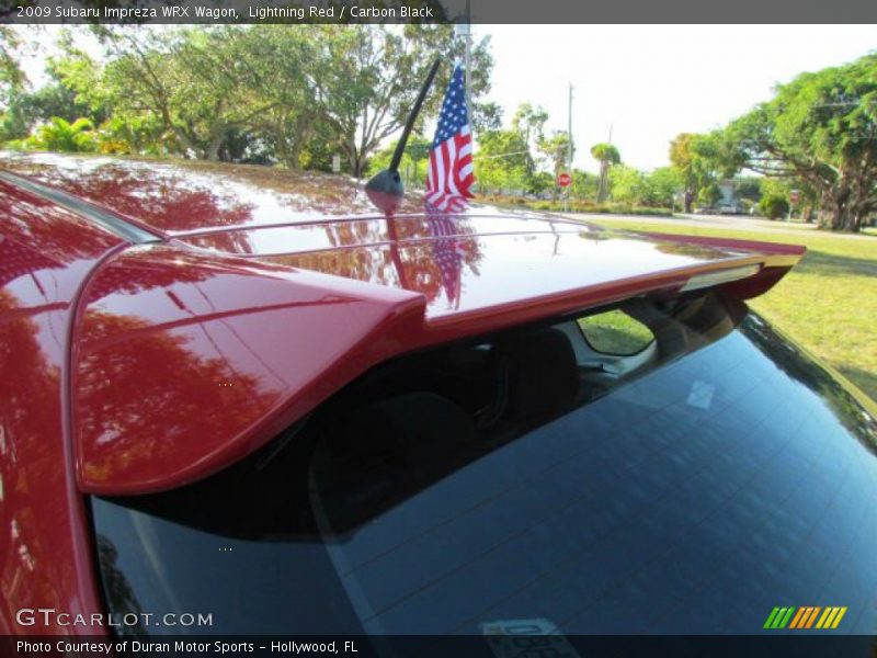 Lightning Red / Carbon Black 2009 Subaru Impreza WRX Wagon