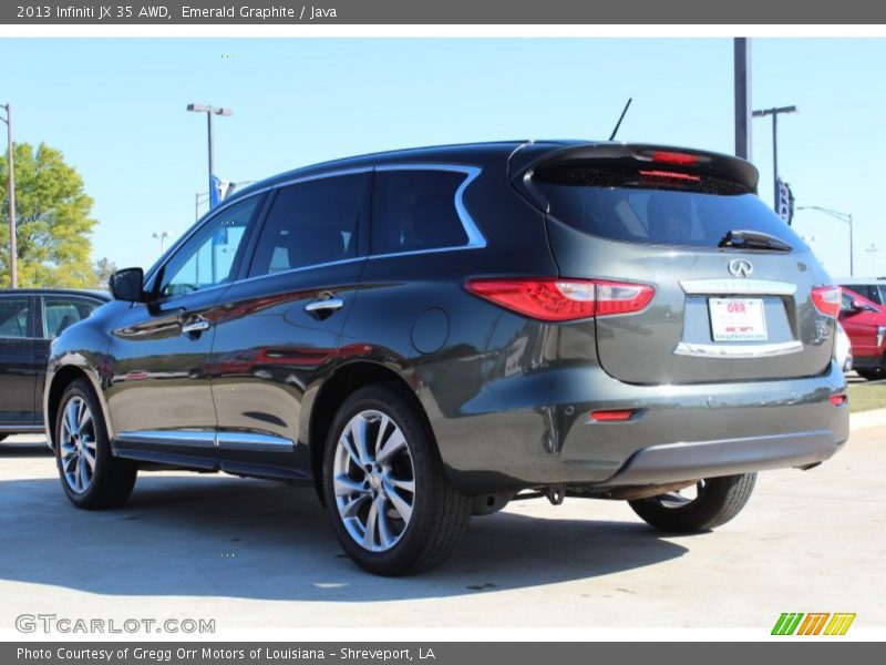 Emerald Graphite / Java 2013 Infiniti JX 35 AWD