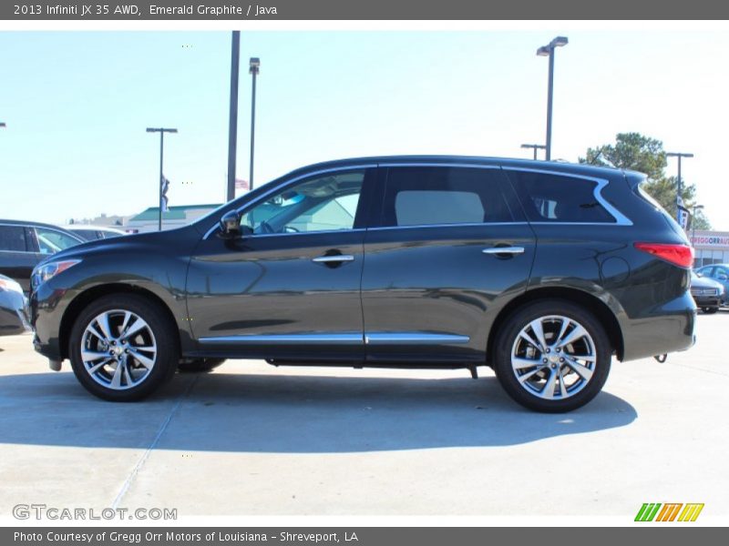 Emerald Graphite / Java 2013 Infiniti JX 35 AWD