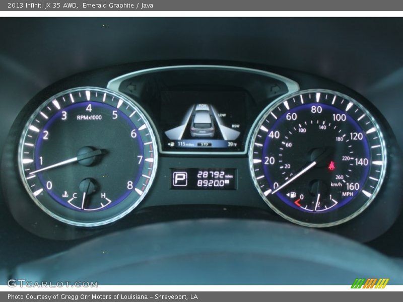 Emerald Graphite / Java 2013 Infiniti JX 35 AWD