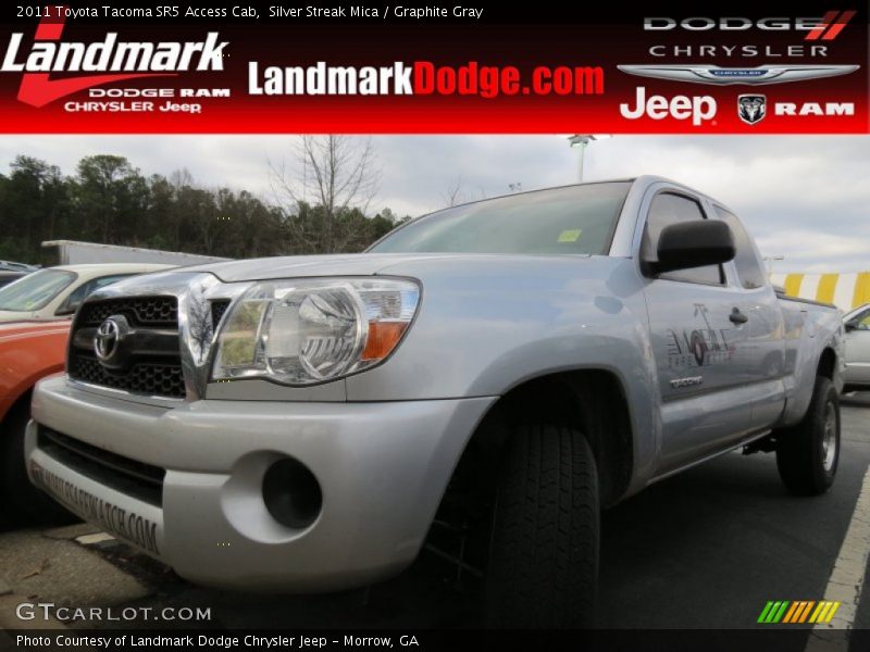 Silver Streak Mica / Graphite Gray 2011 Toyota Tacoma SR5 Access Cab