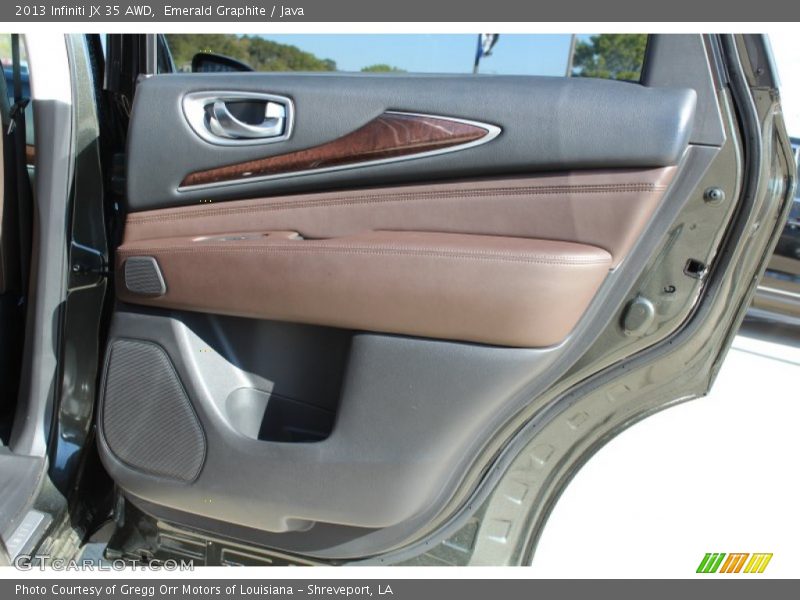 Emerald Graphite / Java 2013 Infiniti JX 35 AWD