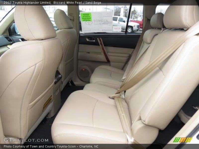 Blizzard White Pearl / Sand Beige 2013 Toyota Highlander Limited