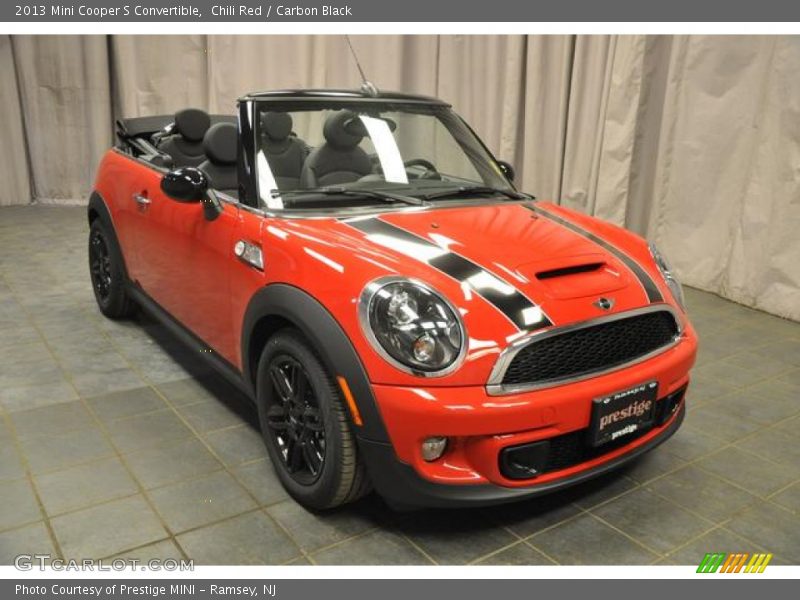 Chili Red / Carbon Black 2013 Mini Cooper S Convertible