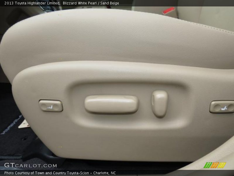 Blizzard White Pearl / Sand Beige 2013 Toyota Highlander Limited