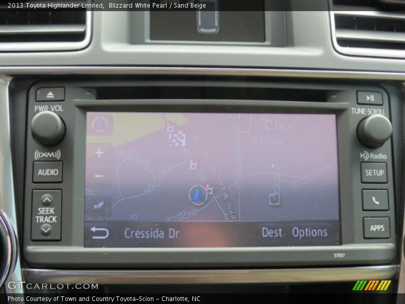 Blizzard White Pearl / Sand Beige 2013 Toyota Highlander Limited