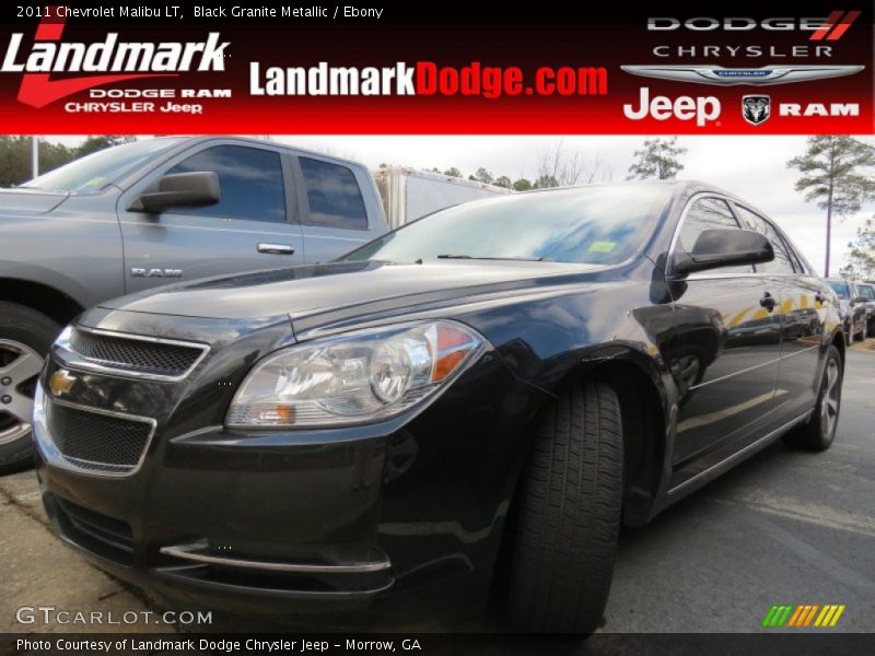 Black Granite Metallic / Ebony 2011 Chevrolet Malibu LT