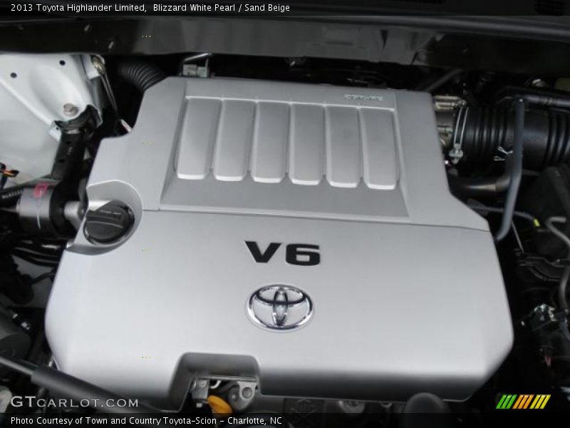 Blizzard White Pearl / Sand Beige 2013 Toyota Highlander Limited
