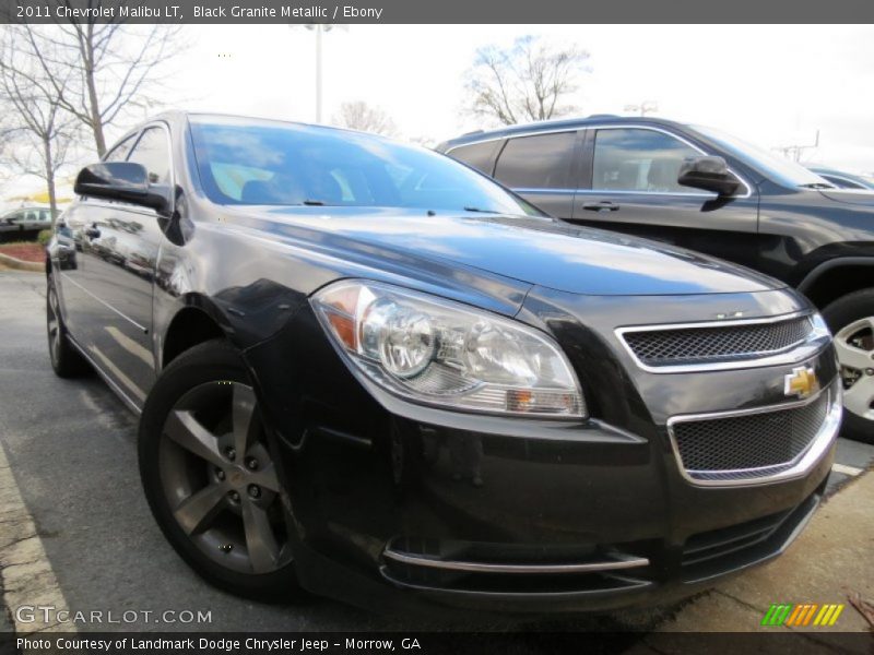 Black Granite Metallic / Ebony 2011 Chevrolet Malibu LT