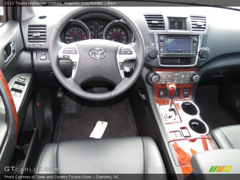 Magnetic Gray Metallic / Black 2013 Toyota Highlander Limited