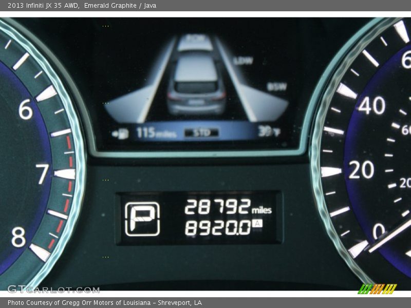 Emerald Graphite / Java 2013 Infiniti JX 35 AWD