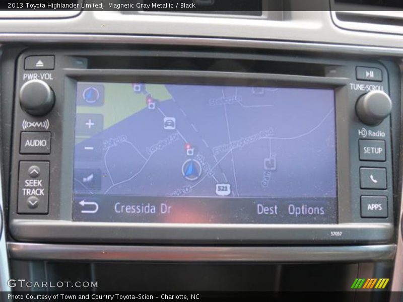 Magnetic Gray Metallic / Black 2013 Toyota Highlander Limited