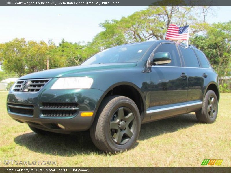 Venetian Green Metallic / Pure Beige 2005 Volkswagen Touareg V6