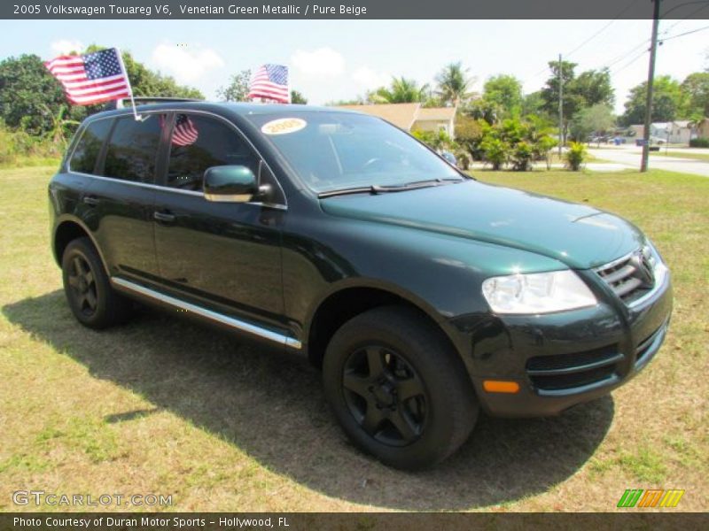 Venetian Green Metallic / Pure Beige 2005 Volkswagen Touareg V6